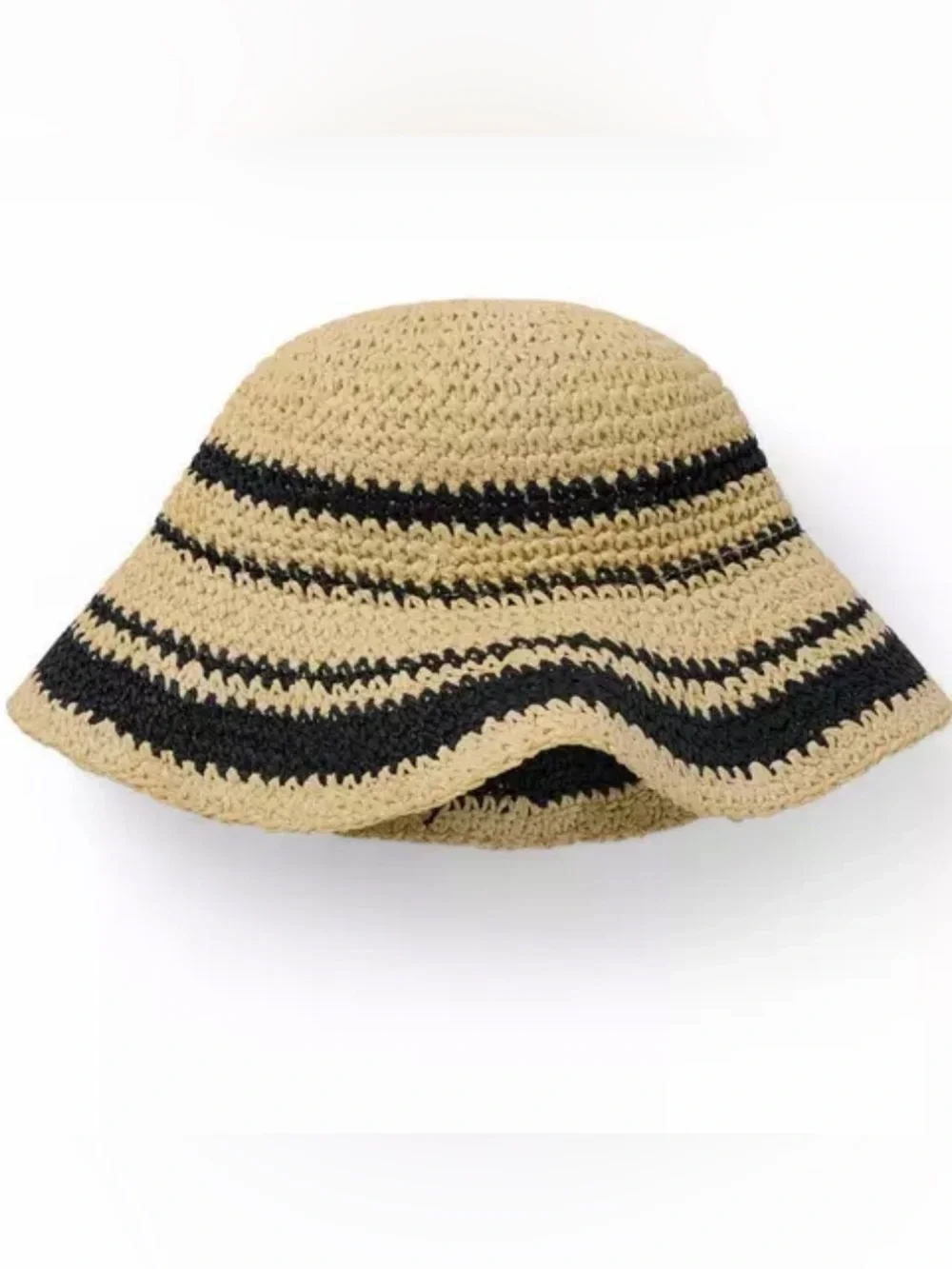 Janie and Jack | Striped Straw Bucket Hat